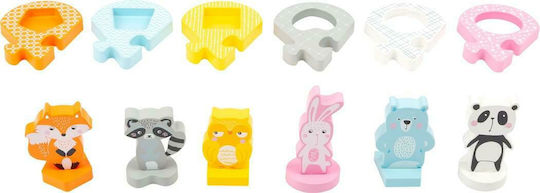 Wooden Kids Peg Puzzle Animals for 2+ years+ Years 6pcs Small Foot