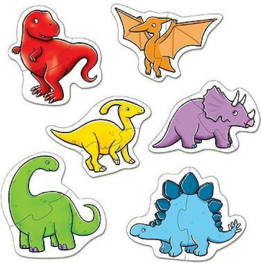 Kinderpuzzle Dinosaurier 12pcs Orchard