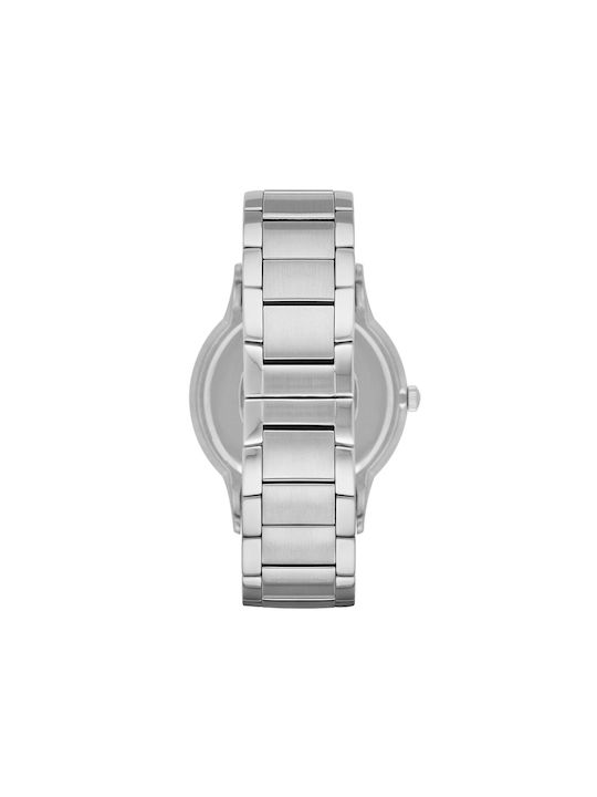 Emporio Armani Renato Watch Battery with Silver Metal Bracelet