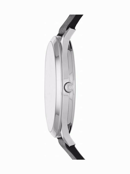 Skagen Jorn Men's Watch 41mm Battery with Black Leather Strap