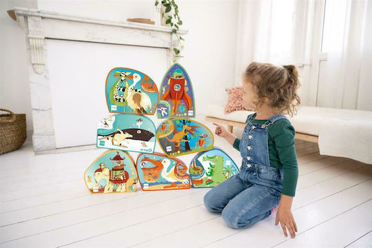 Παιδικό Puzzle Contour Dragon 61pcs Scratch Europe