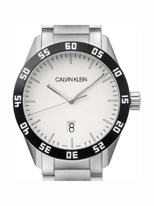Calvin Klein Compete Ρολόι Μπαταρίας με Μεταλλικό Μπρασελέ Calvin Klein Compete Ρολόι Μπαταρίας με Μεταλλικό Μπρασελέ