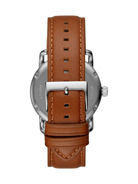 Fossil Copeland Herrenuhr 42mm Batterie mit Braun Lederarmband