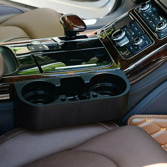 Factory Car Cup Holder Car Valet with Mobile Mount 2 Positions for Console in Black Color