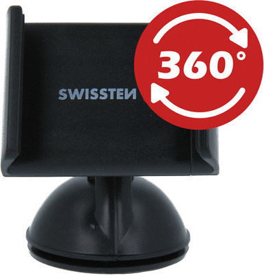 Swissten S-GRIP B1 Auto Handyhalterung mit verstellbaren Haken Schwarz