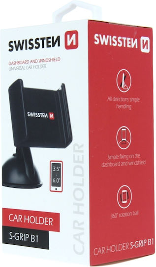Swissten S-GRIP B1 Auto Handyhalterung mit verstellbaren Haken Schwarz