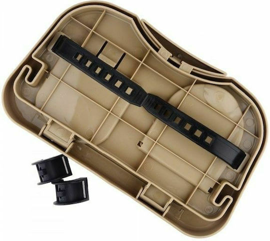 Car Cup Holder Foldable 2 Positions for Seat Back in Beige Color