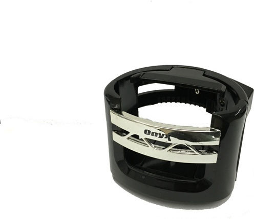 Autoline Car Cup Holder Onyx Foldable 1 Position for AC Vents in Black Color