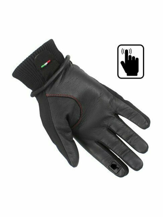 AGVpro Urban-R Χειμερινά Γάντια Μηχανής Softshell Αδιάβροχα Μαύρα