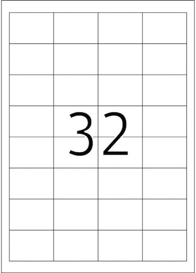 Herma 800 Αυτοκόλλητες Ετικέτες Α4 Ορθογώνιες 48.3x33.8mm