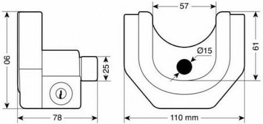 Lampa Trailer Door Lock