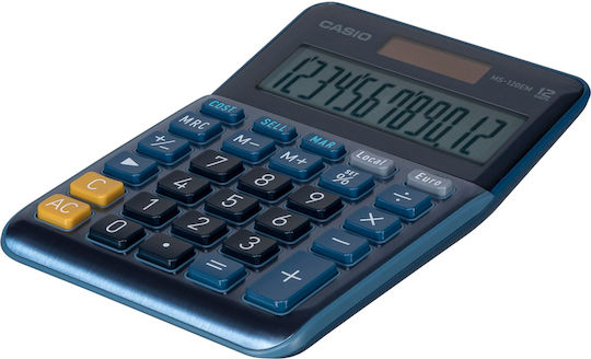 Casio Calculator Accounting 12 Digits in Blue Color 1pcs