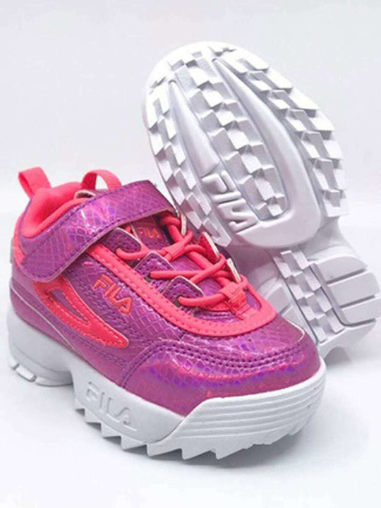 Disruptor E Kinder Sneakers mit Klettverschluss Fuchsie