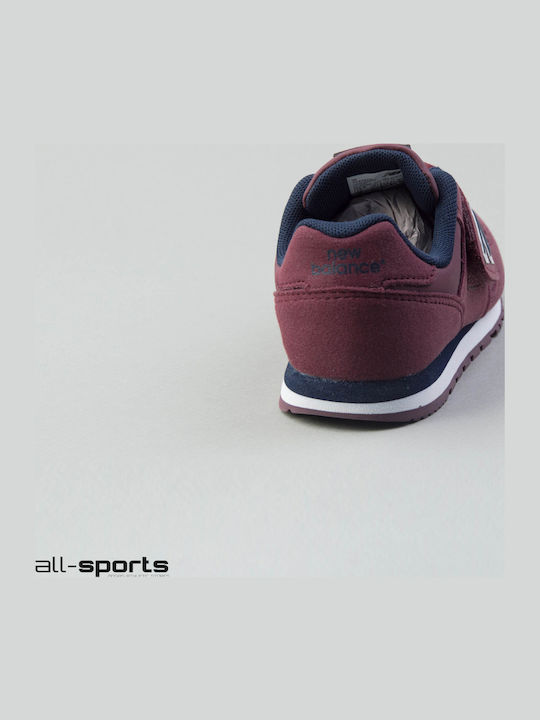 373 Classic Kids Sneakers with Scratch Burgundy