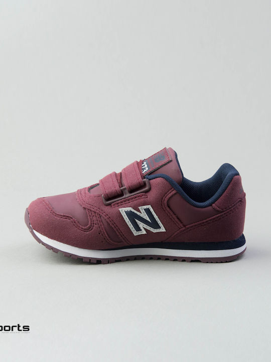 373 Classic Kids Sneakers with Scratch Burgundy