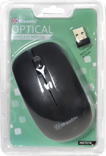 MSonic MX707 Ασύρματο Mini Ποντίκι Μαύρο