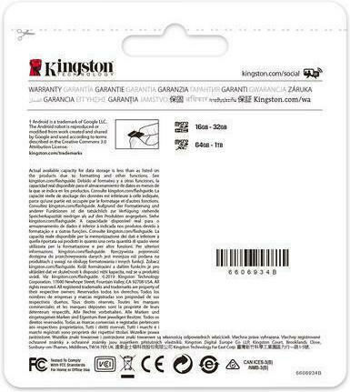 Kingston Canvas Select Plus microSDXC 64GB U1 V10 A1 UHS-I 100MB/s με αντάπτορα
