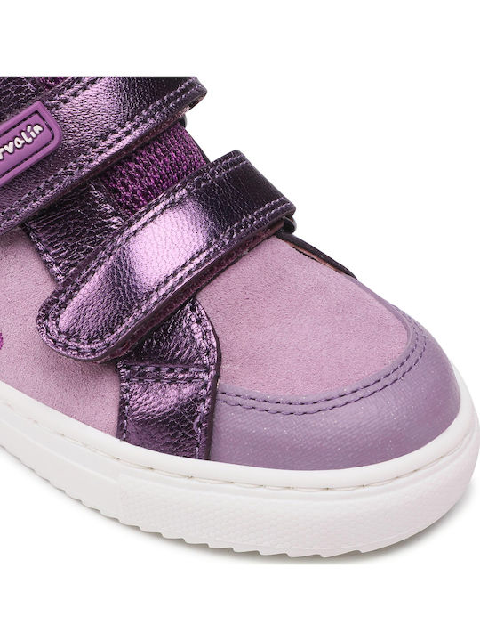 Kids Sneakers High Anatomic with Scratch Purple