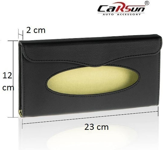 Carsun Organizator general auto Suport pentru șervețele auto 12x23cm