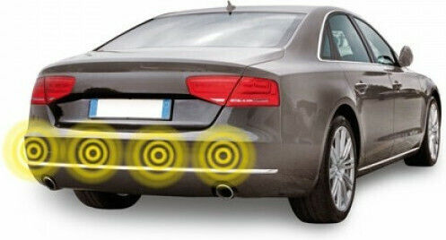 Lampa Σύστημα Παρκαρίσματος Αυτοκινήτου με Buzzer και 4 Αισθητήρες σε Μαύρο Χρώμα