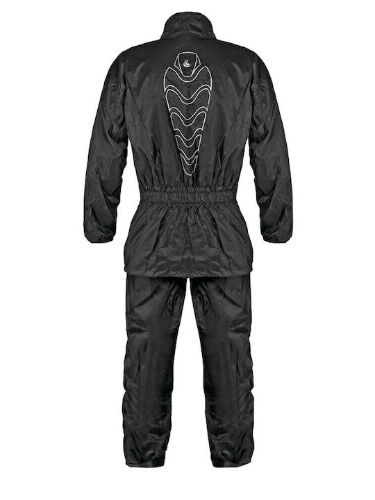 Lampa Lyviatan Set impermeabil pentru pantaloni și jachetă de motocicletă pentru bărbați Negru Culoare