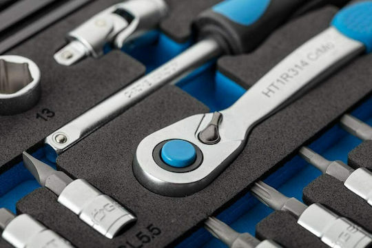 Högert Technik Καστάνια με Καρυδάκια 1\4" 34τμχ