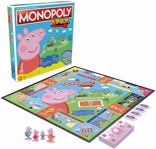 Επιτραπέζιο Παιχνίδι Monopoly Junior Peppa Pig για 2-4 Παίκτες 5+ Ετών Hasbro