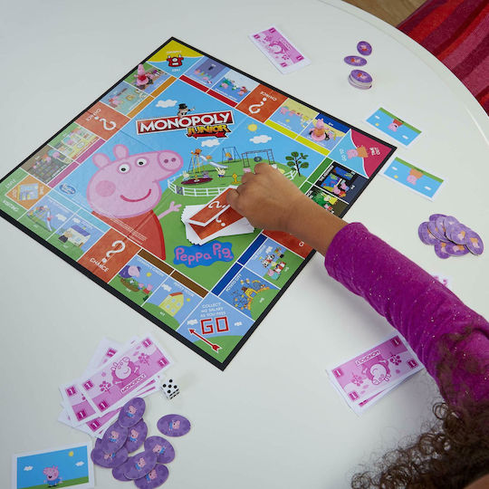 Επιτραπέζιο Παιχνίδι Monopoly Junior Peppa Pig για 2-4 Παίκτες 5+ Ετών Hasbro