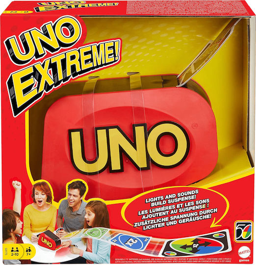 Επιτραπέζιο Παιχνίδι Uno Extreme για 2-10 Παίκτες 7+ Ετών Mattel