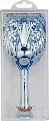 Tangle Angel Pro Blue Chrome Brush Hair for Detangling