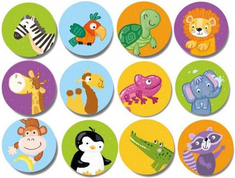 Board Game Άγρια Ζώα - Μίνι Παιχνίδι Μνήμης for 1 Player 3+ Years Old (EN) Dodo