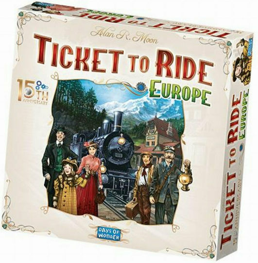 Επιτραπέζιο Παιχνίδι Ticket to Ride Europe 15th Anniversary για 2-5 Παίκτες 8+ Ετών (EN) Days of Wonder