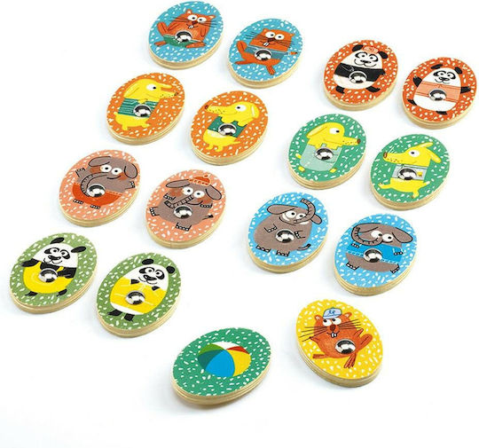 Djeco Holz-Angelspiel Ludo Park 4 Games