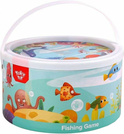 Tooky Toys Дървена Игра За Риболов Wooden Fishing Game За 3+ Години