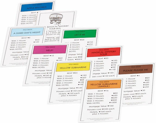 Joc de Societate Monopoly : The Beatles Collector's Edition pentru 2-4 Jucători 8+ Ani (EN) Winning Moves