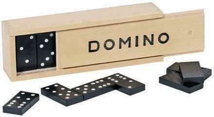 Επιτραπέζιο Παιχνίδι Domino Ξύλινη Κασετίνα για 2-4 Παίκτες 4+ Ετών (EN) Goki