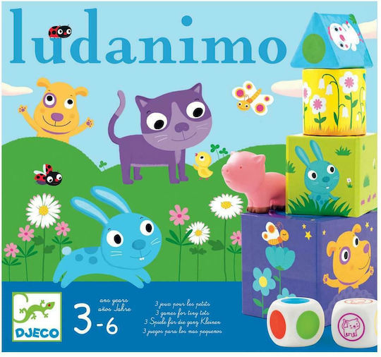 Brettspiel Ζωάκια 3 σε 1 für 1+ Spieler 3+ Jahre (EN) Djeco