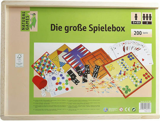 Board Game Κλασσικά Επιτραπέζια Σε Ξύλινη Θήκη for 2 Players 5+ Years 61101195 (EN)