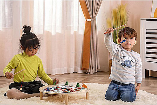 Viga Toys Wooden Fishing Game Magnetic Number Fishing for Age 3-8