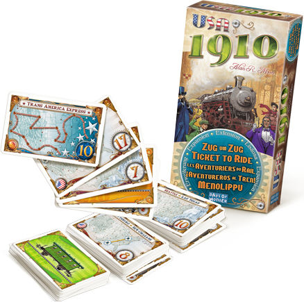Разширение на играта Ticket to Ride: USA 1910 за 2-5 играчи 8+ години (EN) Days of Wonder