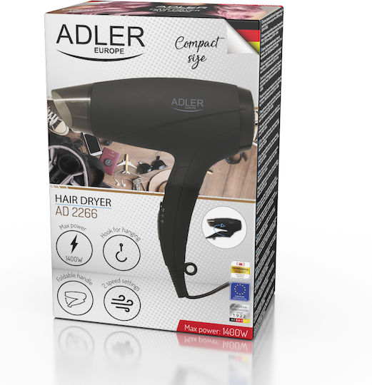 Adler Travel Hair Dryer 1400W AD 2266