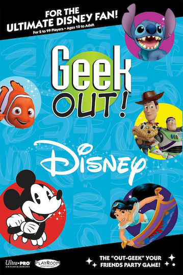 Board Game Disney Party Game Geek Out! for 2+ Players 10+ Years Old (EN) USAopoly