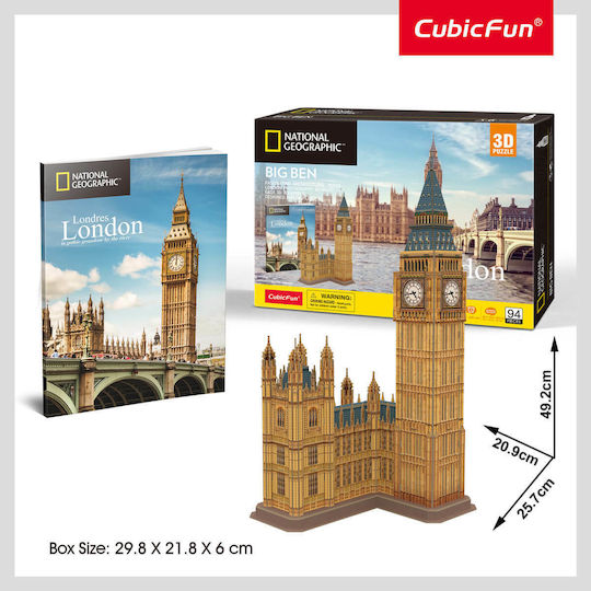 National Geographic Big Ben Puzzle 3D 94 Teile