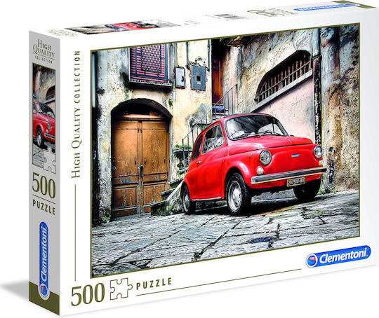 Hochwertiges Fiat 500 Puzzle 2D 500 Teile