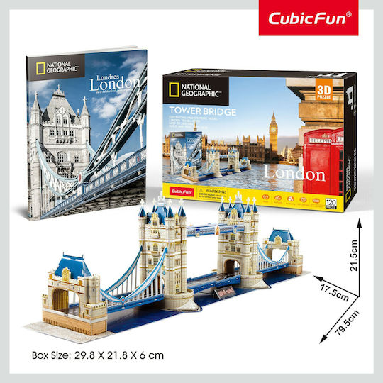 National Geographic Tower Bridge Puzzle 3D 120 Teile