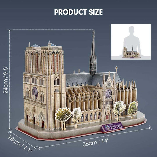 Notre-Dame De Paris Puzzle 3D 128 Teile
