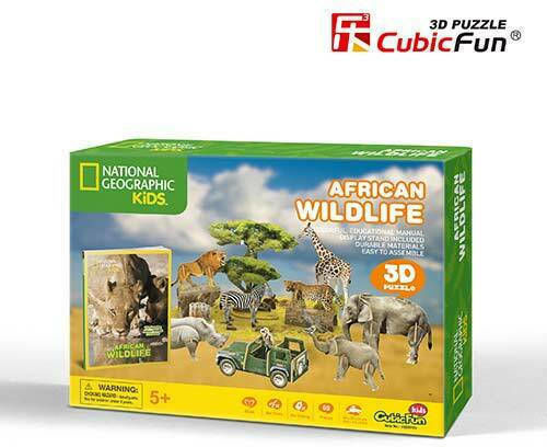 African Wildlife Puzzle 3D 69pcs