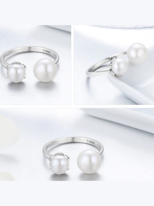 Bamoer Ring with Pearls made of Silver
