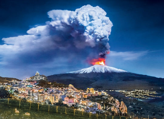 High Quality Collection: Ηφαίστειο Etna Puzzle 2D 1000pcs