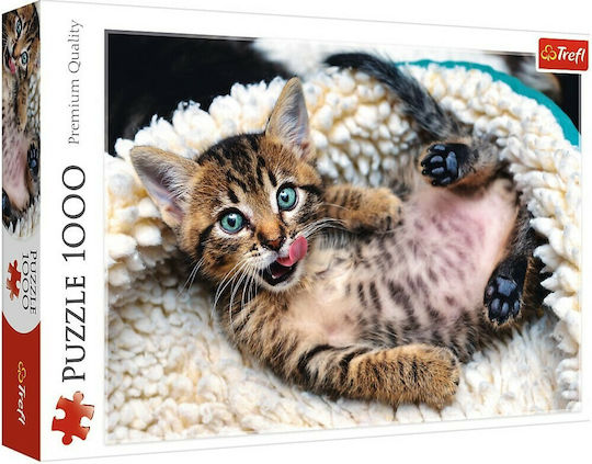 Cheerful Kitten Puzzle 2D 1000 Pieces